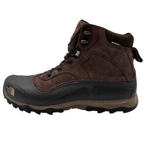 The North Face Boots Mens Size 13 Brown Waterproof Suede Fleece Lined Hiking